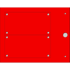 CEMBRE - TARGA QUADRO MG-VRT-AH ROSSA PVC 50X100