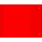 CEMBRE - TARGA QUADRO MG-VRT-A AD.ROSSO PVC 35X100