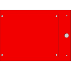 CEMBRE - TARGA QUADRO MG-VRT-AH ROSSO PVC 102X138