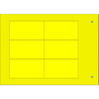 CEMBRE - TARGA QUADRO MG-VRT-A ADES.GIALLA PVC 32X58