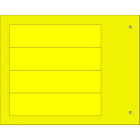 CEMBRE - Targa quadro MG-VRT-A ad.gialla PVC 25X100