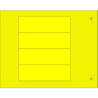 CEMBRE - Targa quadro MG-VRT-A ades.gialla PVC 25x80