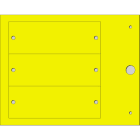 CEMBRE - TARGA QUADRO MG-VRT-AH GIALLA PVC 35X100