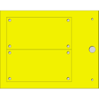 CEMBRE - TARGA QUADRO MG-VRT-AH GIALLA PVC 50X100
