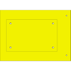 CEMBRE - TARGA MG-VRT-AH GIALLA PVC 75X120 HAL.FREE