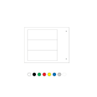 CEMBRE - TARGA QUADRO MG-VRT-A AD.GIALLA PVC 20X127