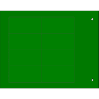 CEMBRE - TARGA QUADRO MG-VRT-A AD.VERDE PVC 25X50