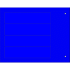CEMBRE - TARGA QUADRO MG-VRT-A AD.BLU PVC 25X100