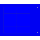 CEMBRE - TARGA QUADRO MG-VRT-A AD.BLU PVC 25X50