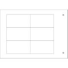 CEMBRE - TARGA QUADRO MG-VRT-A ADES.BIANCA PVC 32X58