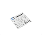 CEMBRE - Targa quadro MG-VRT-A ad.bianca PVC 105x110