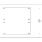 CEMBRE - TARGA QUADRO MG-VRT-AH BIANCA PVC 50X100