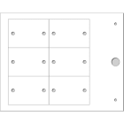 CEMBRE - TARGA QUADRO  MG-VRT-AH  BIANCO PVC 235X50