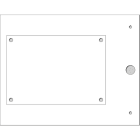 CEMBRE - TARGA QUADRO MG-VRT-AH BIANCA PVC 75X108