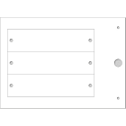 CEMBRE - TARGA QUADRO  MG-VRT-AH  BIANCO PVC 30X115