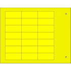 CEMBRE - TARG.RIGIDE MG-17.5-A ADES.GIALLO 15X35