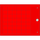 CEMBRE - TARGH.MG-17.5-R X PROFILI ROSSO 15X17,5 MM.