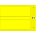 CEMBRE - TARG.RIGIDE MG-17.5-R GIALLE 15X140