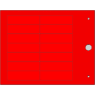 CEMBRE - TARGH.MG-17.5-R X PROFILI ROSSO 15X52,5 MM.