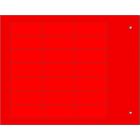 CEMBRE - TARG.RIGIDE MG-17.5-A ADES.ROSSO 15X35