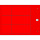 CEMBRE - TAR.MG-17.5-R X PR.M.GERIN ROSSO 37,5X17,5