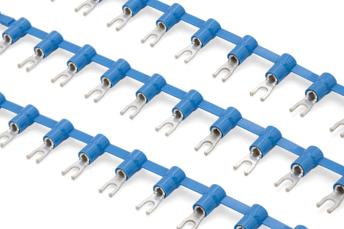 CEMBRE - CAPOCORDA CONCATENATO BLU A UNCINO vite 4mm