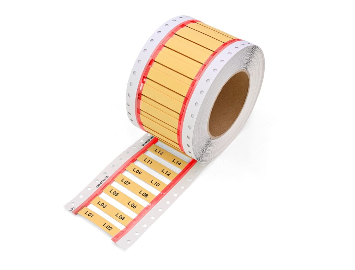CEMBRE - TERMO-ROLL 2:1 FR Ø38,1 L=25 GIALLO 2 LATI