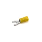 CEMBRE - Capocorda a forcella giallo preisolato in PVC per conduttori in rame, vite 12mm sezione 4-6 mmq.