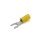 CEMBRE - Capocorda a forcella giallo preisolato in PVC per conduttori in rame, vite 14mm sezione 4-6 mmq.