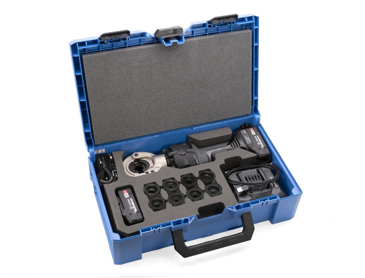 CEMBRE - Kit composto da utensile oleodinamico per la compressione B600CND e selezione di matrici MK.