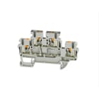 CEMBRE - MORS X DIN,PUSH-IN,2LV,SEZ.2,5MM2 GRIGIO