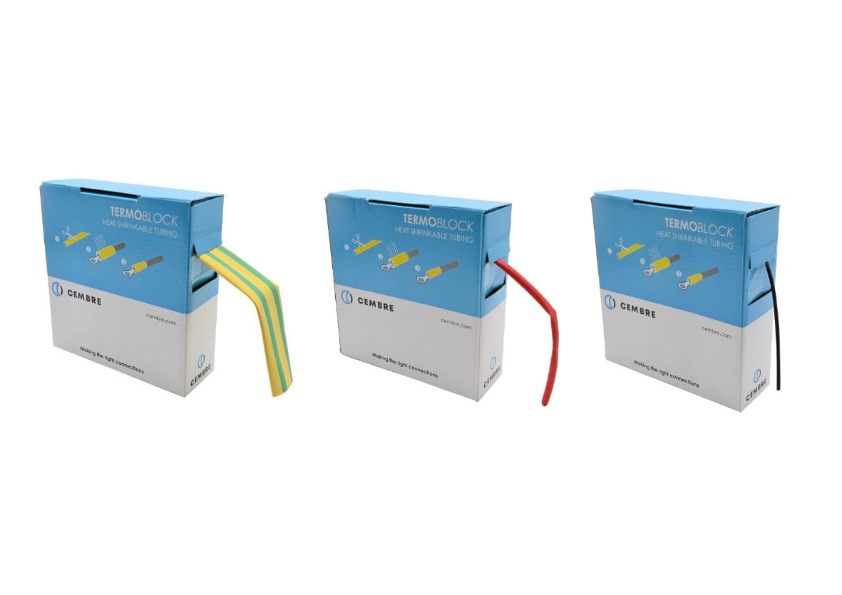 CEMBRE - MINIBOX(20 M.)TERMOR.Ø INT=1,6MM GIALLO/VER