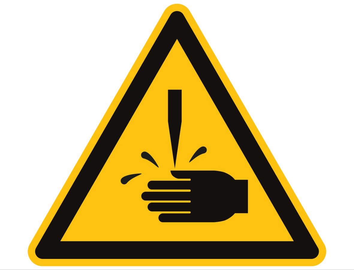 CEMBRE - ETICH.AVV.WS-RE RISCHIO PUNTURA 25MM. 207901