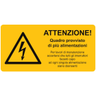 CEMBRE - ETICH.AVVERTIMENTO WST-LAY 52X105 MM.+TESTO