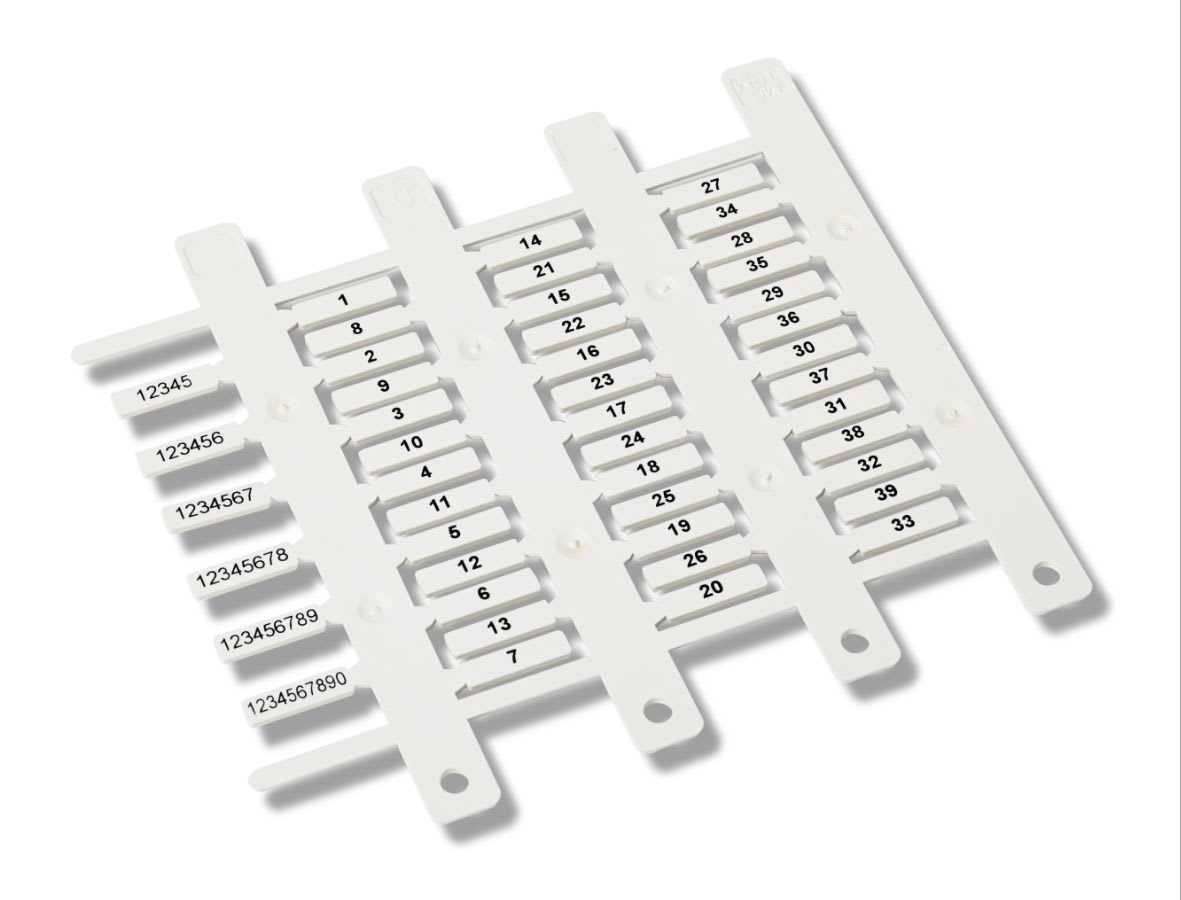 CEMBRE - TARGHETTA MG-TPM GIALLA 4X18MM X TUB.TRASP. 40043