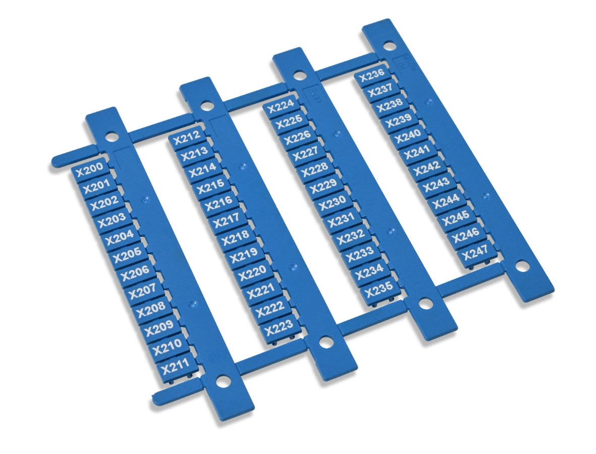 CEMBRE - TARGHETTA MG-CPM-15 BLU MTD  5X5 X MORSETTI 42608-MD