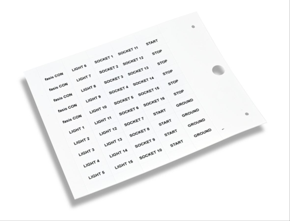 CEMBRE - TARGHETTA MG-TAR BIANCA 6,3X30 X COMPONENTI 45396N