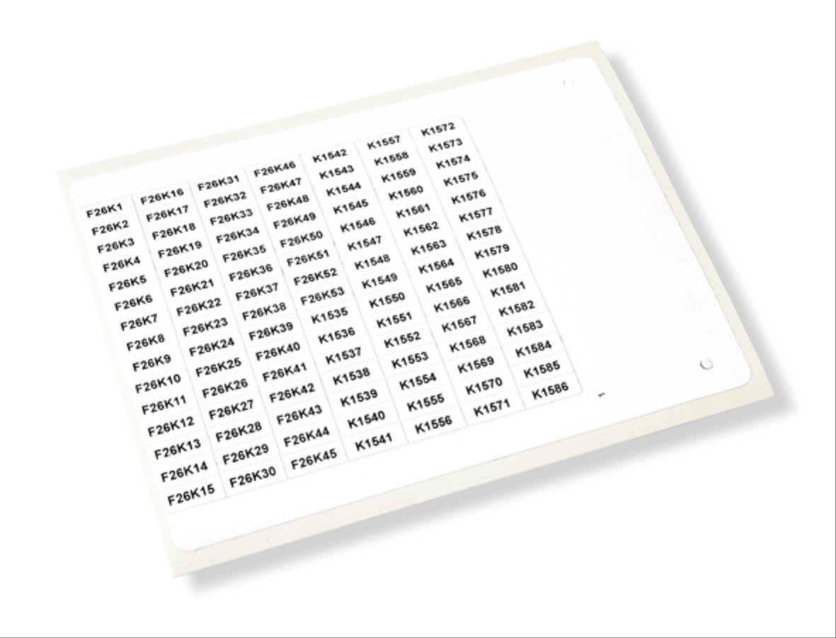 CEMBRE - ETICHET.MG-VYT AD.TRASPARENTE VINILE 15X27 46021N