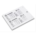 CEMBRE - TARGA MG-VRT-R BIANCO 62X68 HALOGEN FREE