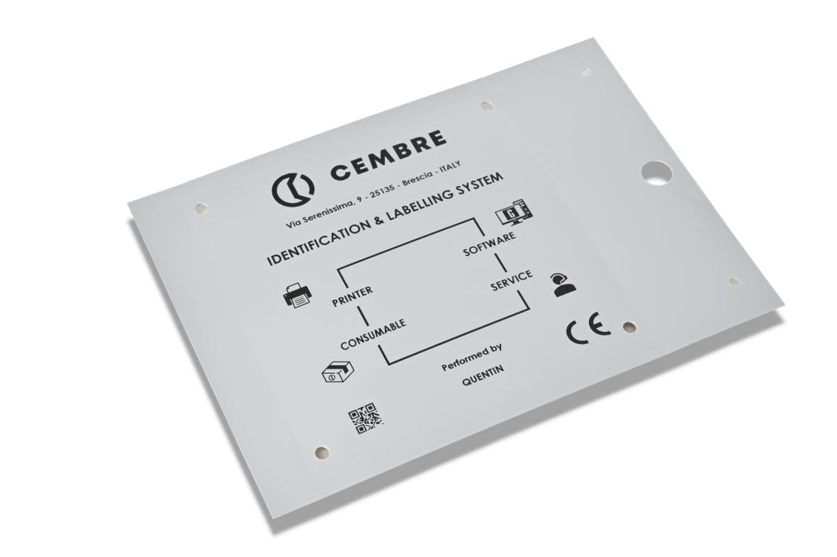 CEMBRE - TAR.MG2-VRT-A AD.BIANCO102X138 HALOGEN FRE