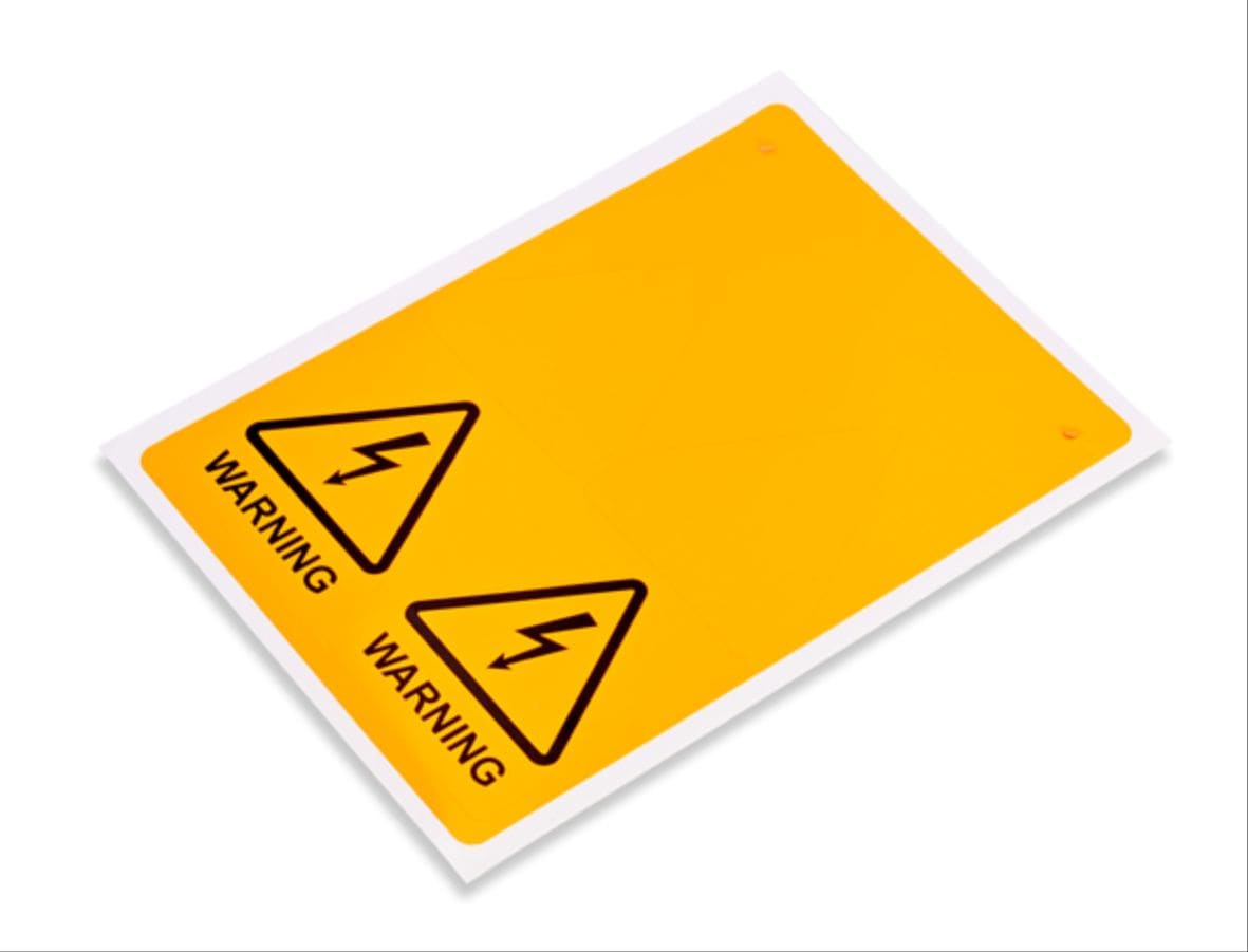 CEMBRE - TARGA MG-SIGNS PVCR BIANCO RETTANGOLO 37X74