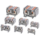 CEMBRE - MOR.X GUIDA DIN, PUSH-IN,SEZ.4 MM2, BLU