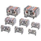 CEMBRE - MOR.X GUIDA DIN, PUSH-IN,SEZ.4MM2, GRIGI