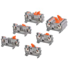 CEMBRE - MORS.SEZIONAT.,X DIN,PUSH-IN,SEZ.4MM2 GR