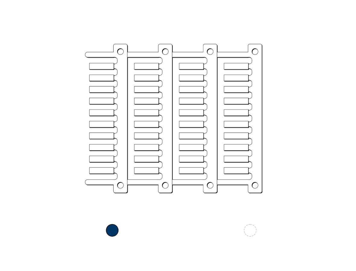 CEMBRE - TAR.SEGN.MG-TDM-02 4X12MM.BLU METALDET.6 ST 40260-MD
