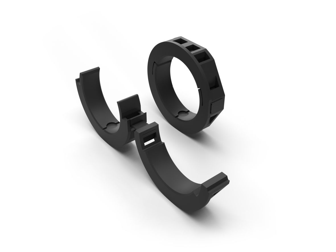 CEMBRE - GHIERA DIVISIBILE PA6 M32 NERA 9110.M32N