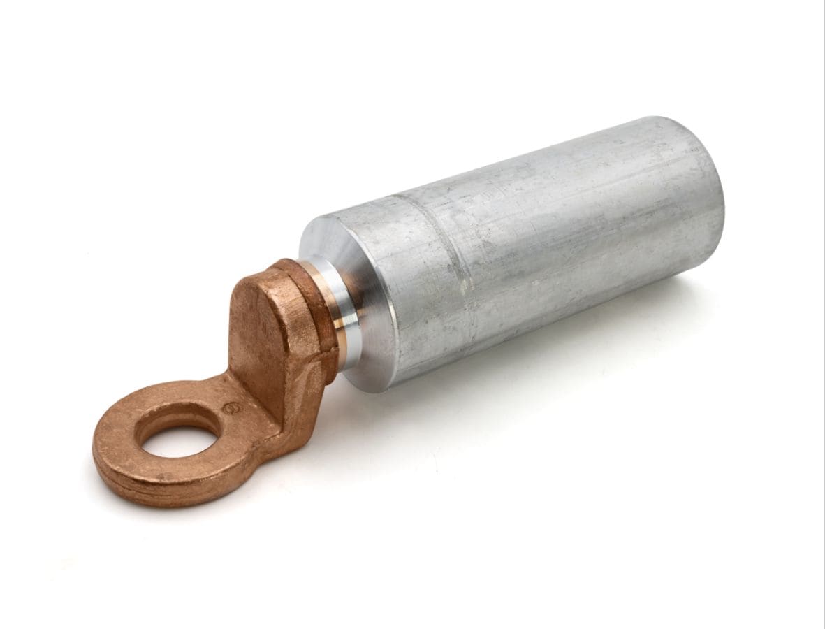 CEMBRE - Capocorda bimetallico alluminio/rame, a occhiello, per conduttori in alluminio, sezione 70mmq vite 8.