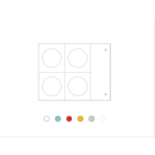 CEMBRE - TARG.MG-SIGNS PVC GIALLO RAL1003 Ø62 FORO22 991121