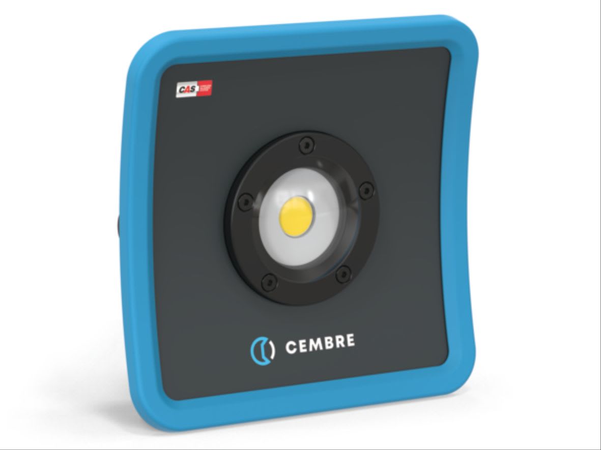 CEMBRE - Lampada LED da cantiere 2000 lumen IP30 portatile multiuso.