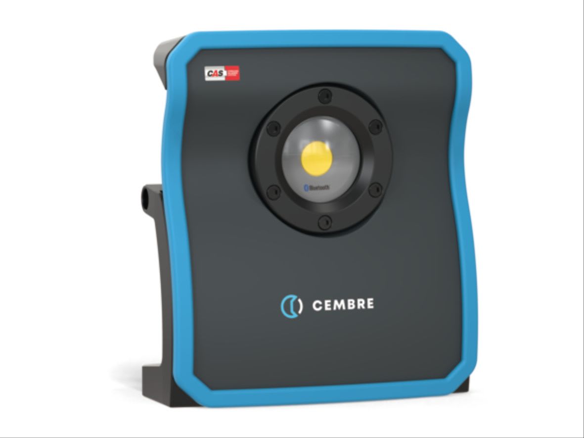 CEMBRE - Lampada LED per cantiere da 4000 lumen, resistente all'acqua e faro portatile per ambienti medi.